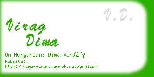 virag dima business card